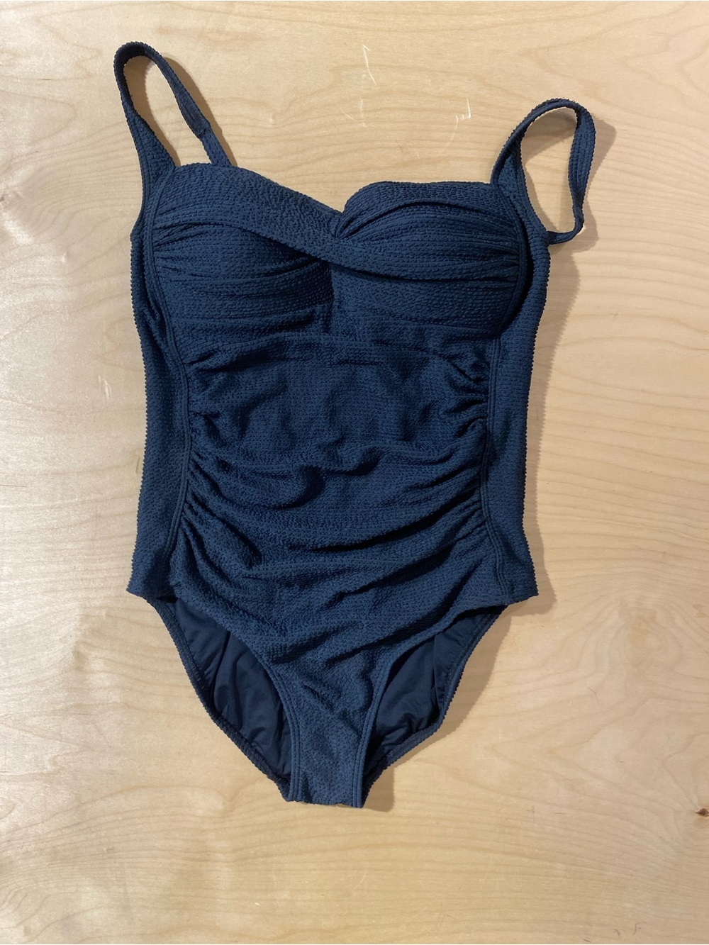 Niptuck Swim Textured Black One-Piece Swimsuit 10 (RI) - Picture 5 of 9